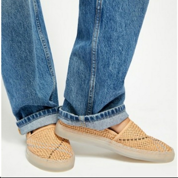 Free People Natural Santorini Leather Slip ons - 9 - Picture 8 of 13